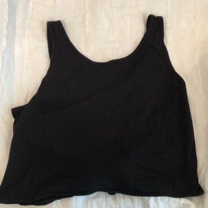 Lululemon Black Tie-around Tank/Crop Top!